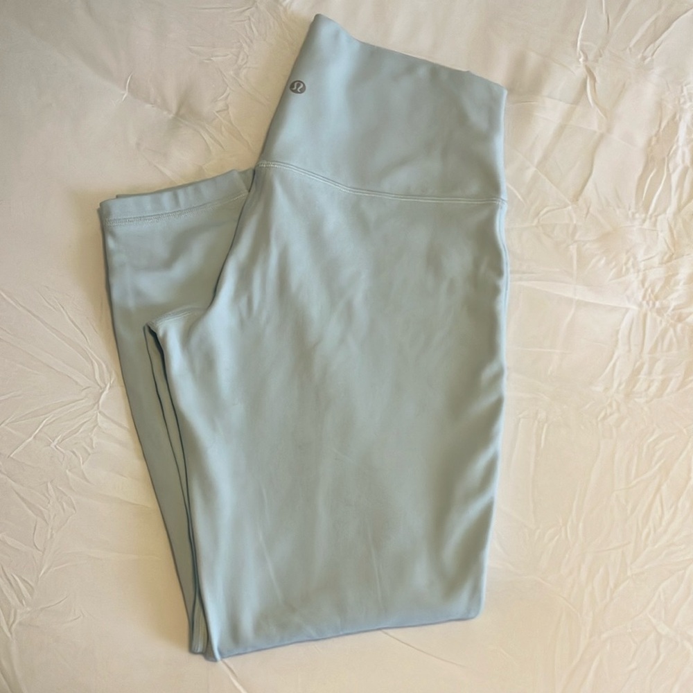 Lululemon Align High Rise Pant 25” Powder Blue Size 10